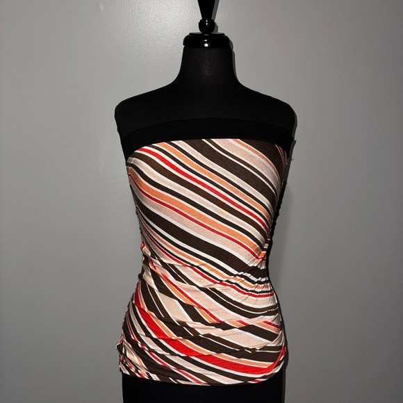 Bebe Multicolor Strapless Top - Picture 1 of 3